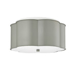 Millennium Lighting, 3 Light Flush Mount Ceiling Light, Cement Gray or Matte White Finish