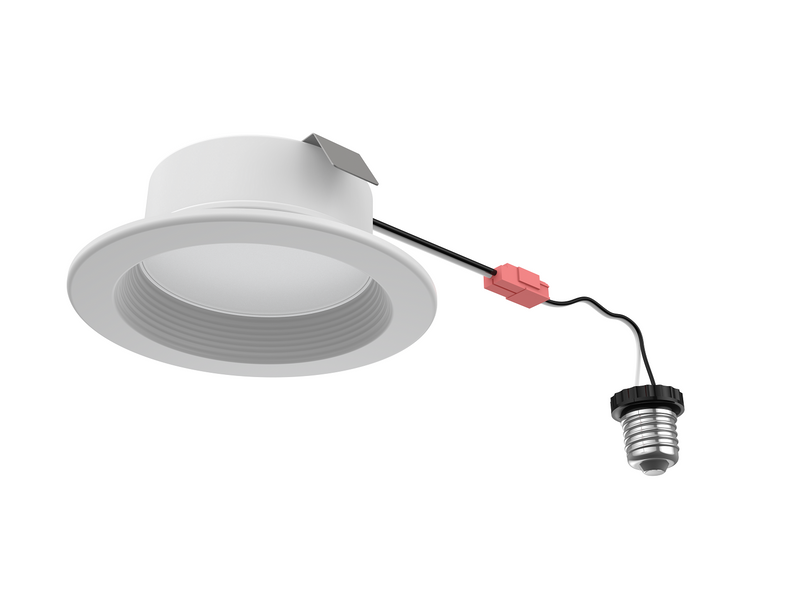 4 Inch LED RGB+W Smart Round Retrofit Downlight, 9W, CCT Selectable, 120V