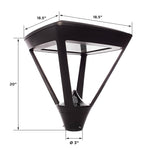 Commercial Grade Solar Pedestrian LED Post Light