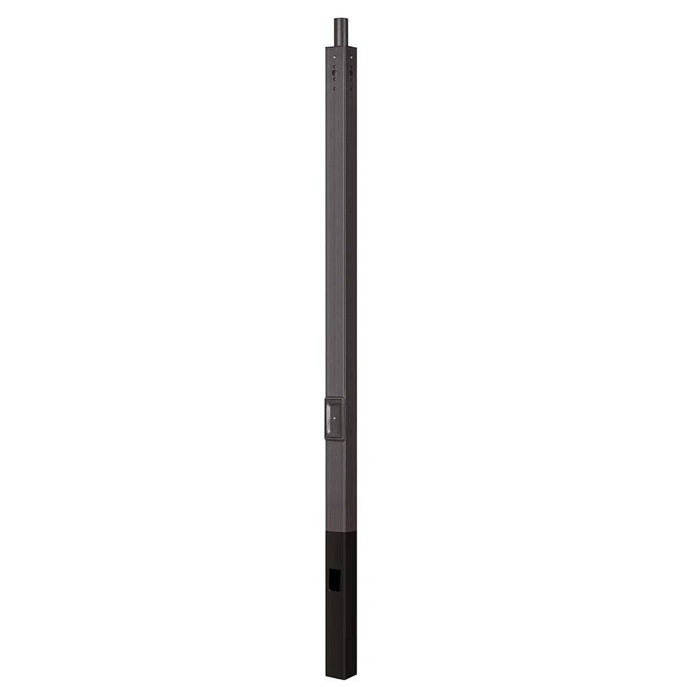 10 Foot 4 Inch Direct burial Straight Square Steel Pole 11G