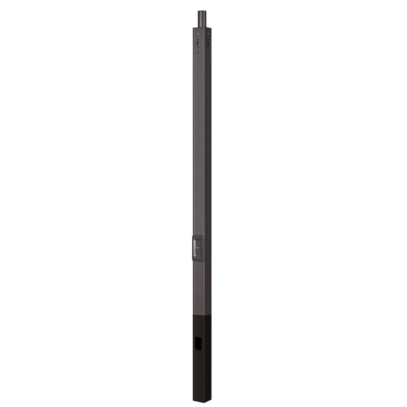 20 Foot 4 Inch Direct burial Straight Square Steel Pole 11G