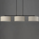 Bongo 3-Light Pendant, Natural Aged Brass, Oil Rubbed Bronze or Satin Nickel Finish