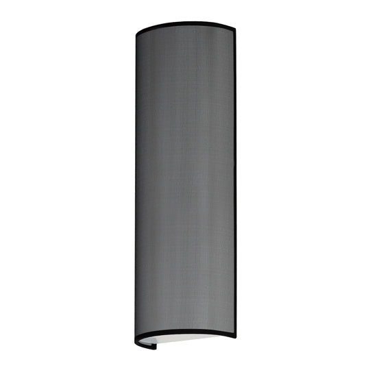 Prime 18" Tall LED Sconce, 820 Lumens, 12W, 3000K, 120-277V White Linen, Oatmeal, Black Organza, or Grass Cloth Finish