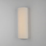 Prime 18" Tall LED Sconce, 820 Lumens, 12W, 3000K, 120-277V White Linen, Oatmeal, Black Organza, or Grass Cloth Finish