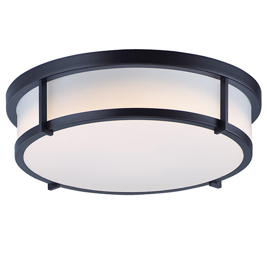 17" LED 3 Light Flush Mount , 120W, 120V, Available in Black, Satin Brass, or Satin Nickel