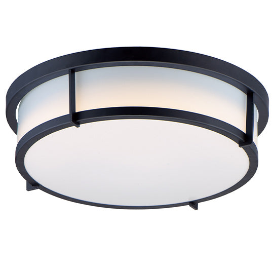 13" LED 2 Light Flush Mount , 120W, 120V, Available in Black, Satin Brass, or Satin Nickel