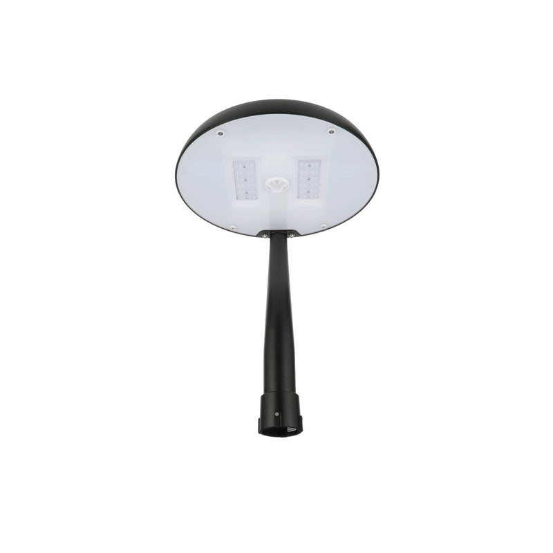 Commercial Grade Solar Pedestrian LED Post Light, 3700 Lumen Max, 6000K, w/ Motion Sensor and Timer - 3" Fitter