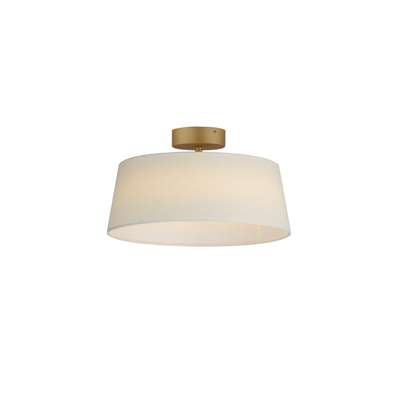 Paramount 16" LED Flush Mount Ceiling Light, Natural Aged Brass