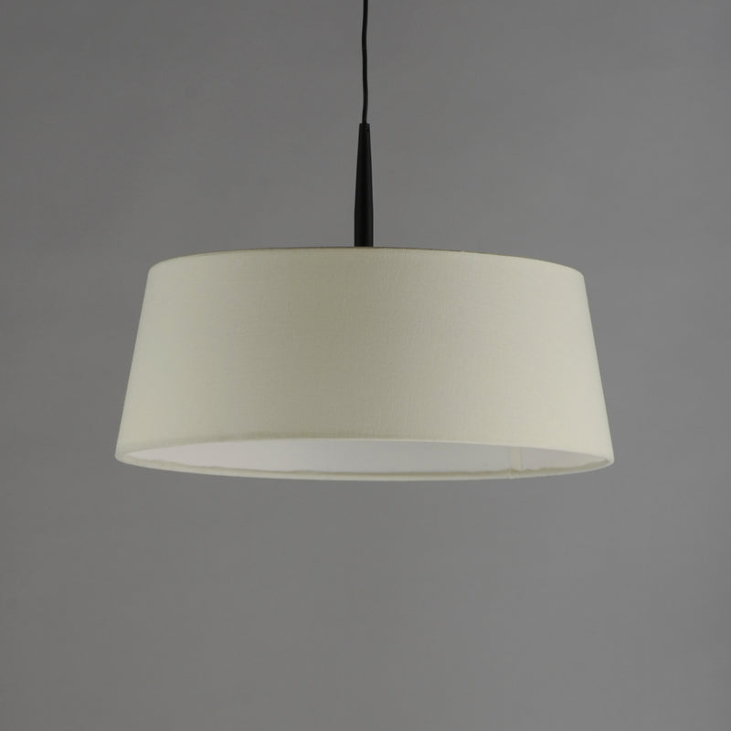 Paramount 16" LED Pendant, Natural Aged Brass or Black