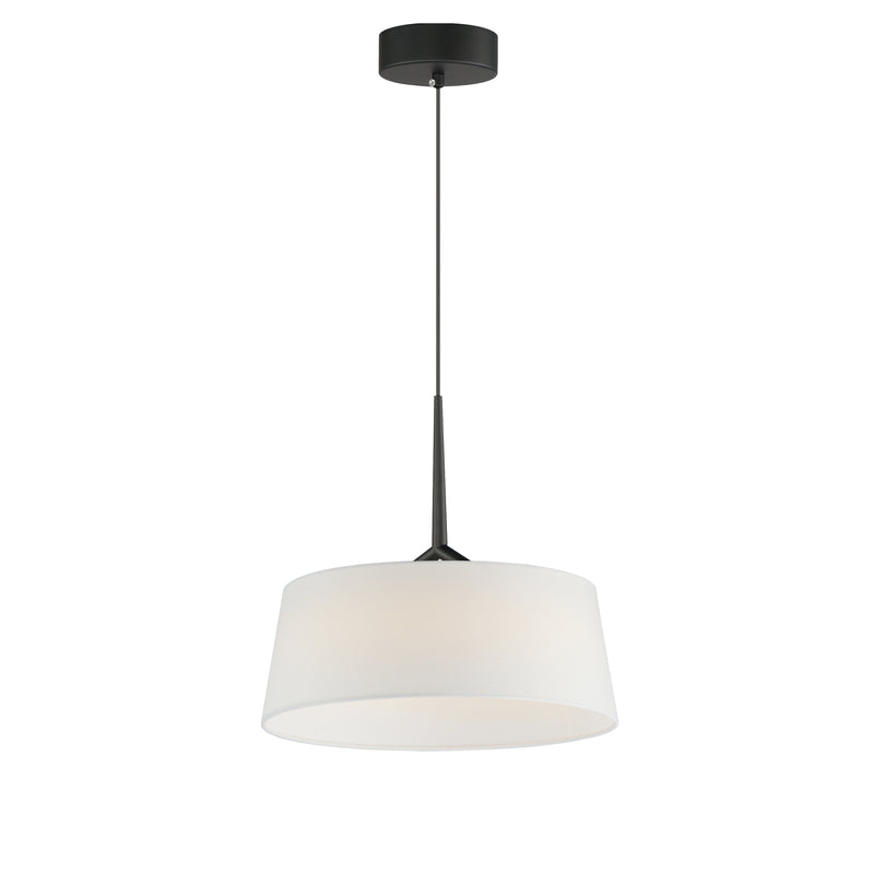 Paramount 16" LED Pendant, Natural Aged Brass or Black