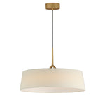 Paramount 21" LED Pendant, Natural Aged Brass or Black