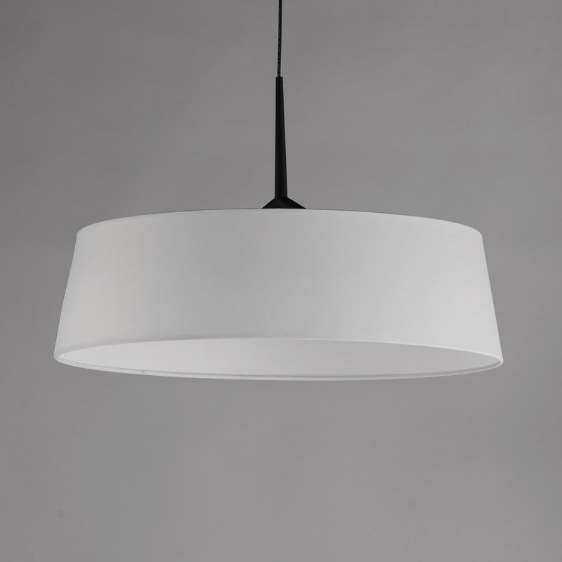 Paramount 21" LED Pendant, Natural Aged Brass or Black