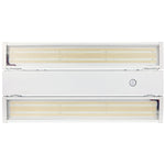 Foldable 2 Foot Linear High Bay, 14,850 Lumens, 70W/90W/110W Selectable, 5000K, 0-10V Dimmable, 120-277V, White Finish