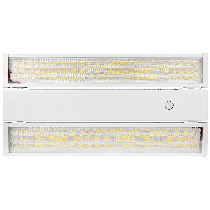 Foldable 2 Foot Linear High Bay, 14,850 Lumens, 70W/90W/110W Selectable, 5000K, 0-10V Dimmable, 120-277V, White Finish