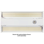 Foldable 2 Foot Linear High Bay, 14,850 Lumens, 70W/90W/110W Selectable, 5000K, 0-10V Dimmable, 120-277V, White Finish