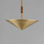 Helsinki 16" Pendant, Natural Aged Brass