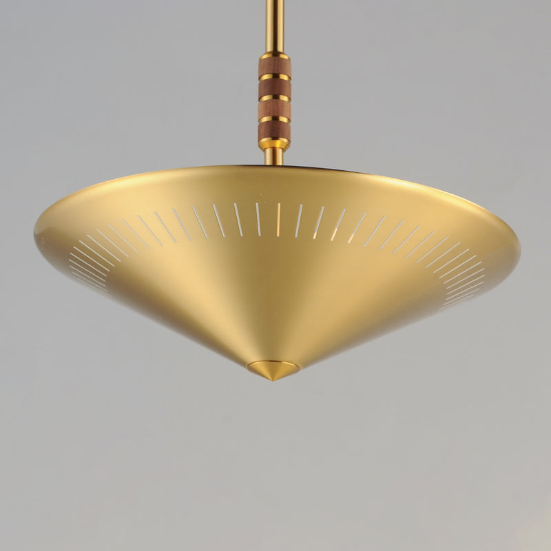 Helsinki 16" Pendant, Natural Aged Brass