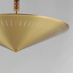 Helsinki 16" Pendant, Natural Aged Brass