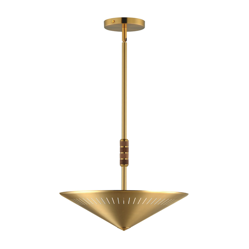 Helsinki 16" Pendant, Natural Aged Brass