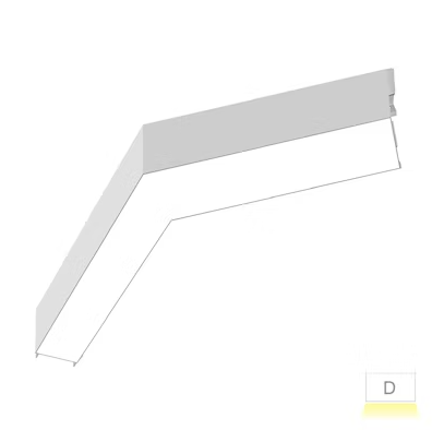 12x12" 120° L-Shape Downlight, 3000 Lumen Max, Wattage and CCT Selectable, 120-277V