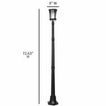 Aurora Solar Lamp Post with EZ Anchor