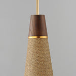 Sumatra 1-Light Pendant, Natural Aged Brass