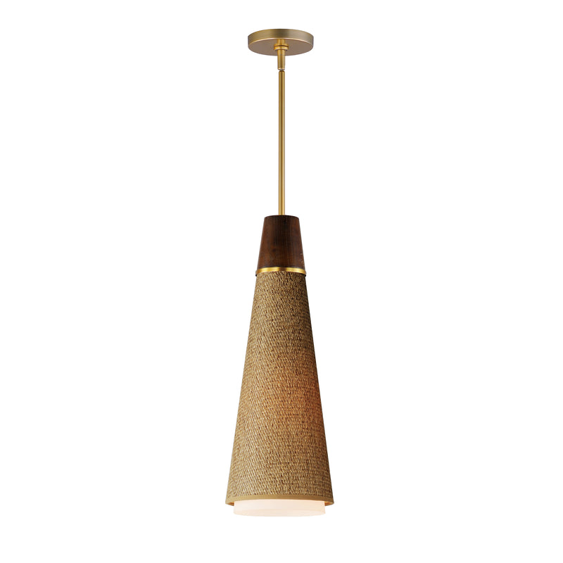 Sumatra 1-Light Pendant, Natural Aged Brass