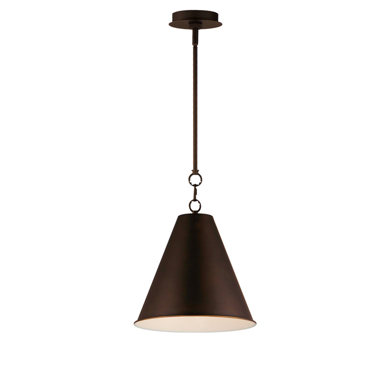 Veritas 12" 1-Light Pendant, Chestnut Bronze