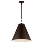 Veritas 18" 1-Light Pendant, Chestnut Bronze, Heritage, or Satin Nickel