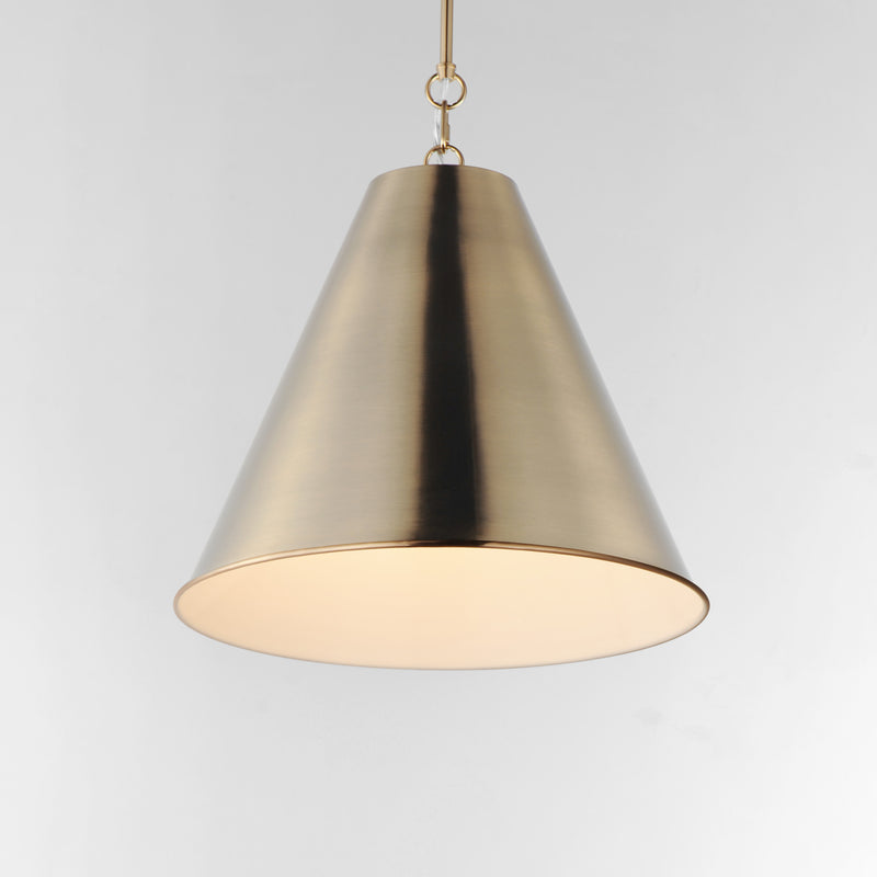 Veritas 18" 1-Light Pendant, Chestnut Bronze, Heritage, or Satin Nickel