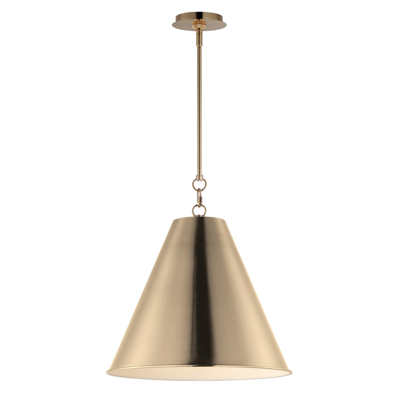 Veritas 18" 1-Light Pendant, Chestnut Bronze, Heritage, or Satin Nickel