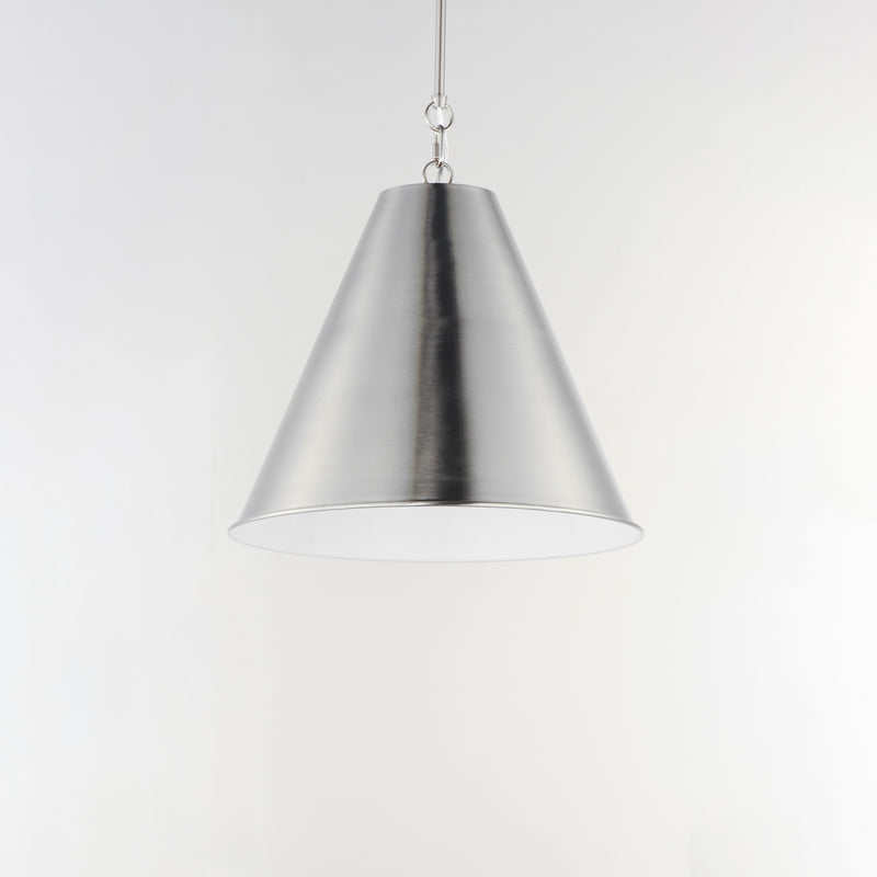 Veritas 18" 1-Light Pendant, Chestnut Bronze, Heritage, or Satin Nickel