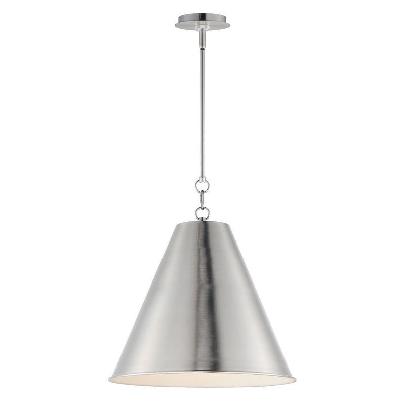 Veritas 18" 1-Light Pendant, Chestnut Bronze, Heritage, or Satin Nickel