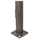 15FT Square Steel Light Pole, 4 Inch