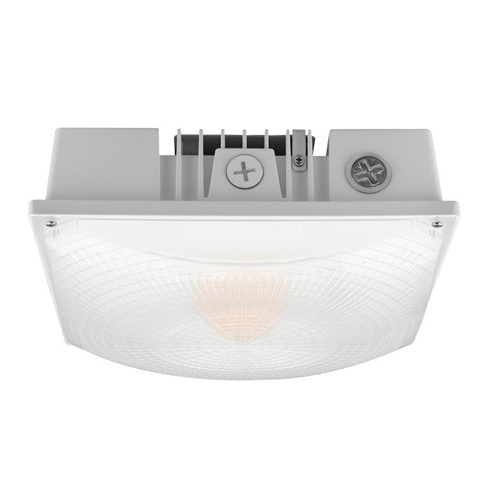 Square Canopy: Slim-Line, 8700 Lumen Max, Wattage and CCT Selectable, 120-277V, White or Bronze Finish