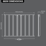 LED Commercial Grow Light, Qube-Line, 1716 Lumens, 660W, 120-277V