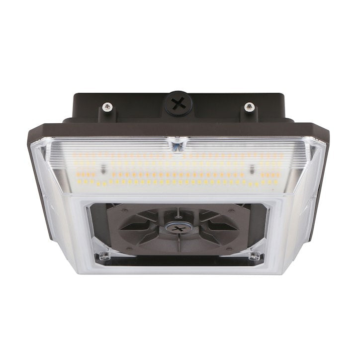 ARCY-Line: Square Canopy Fixture, 8400 Lumen Max, Wattage and CCT Selectable, 120-277V, Bronze or White Finish