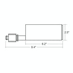 Track Heads: ACRY-Line, 10W, 1000 Lumens, CCT Selectable, 120V, Black or White Finish