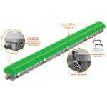 4ft Vapor Tight High Output, 4200 Lumens, 80W, Green Horticultural Light