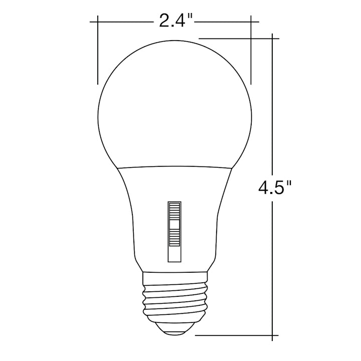 10PK A Bulb Series: 5-CCT LED, A21 100W Equivalent, 15W, 120V