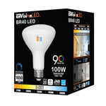 6PK BR Series: 5-CCT LED Bulb, PAR38 100W Equivalent, 13W, 120V