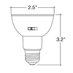 10PK PAR Series: 5-CCT LED Bulb, PAR20 50W Equivalent, 7W, 120V