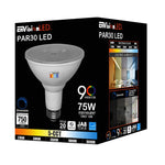 6PK PAR Series: 5-CCT LED Bulb, PAR30 75W Equivalent, 10W, 120V