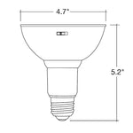 6PK PAR Series: 5-CCT LED Bulb, PAR38 100W Equivalent, 13W, 120V