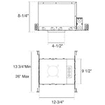 4" Fire Rated New Construction Can, 120-277V