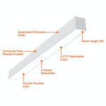 2FT Architectural Linear Downlight, 3000 Lumen Max, Wattage and CCT Selectable, 120-277V