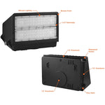 Wall Pack: FC-Line, 21,750 Lumen Max, Wattage and CCT Selectable, 120-277V, Black or White Finish