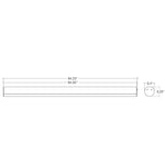 ARCY-8' Linear Fixture, Up & Downlight, 9200 Lumens, 80W, CCT Selectable, 120-277V