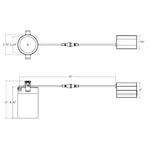 3" Cylinder Downlight: 1000 Lumens, 15W, CCT Selectable, 120V, White or Black Finish