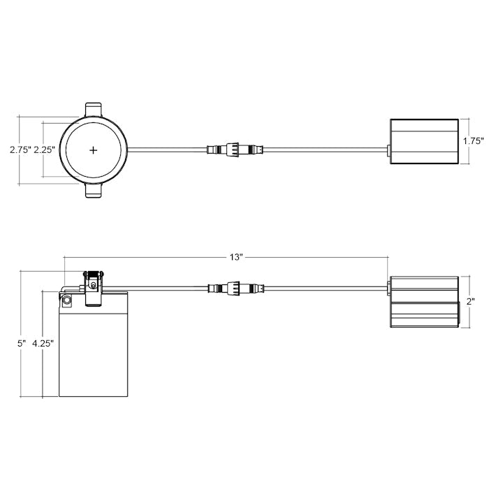 3" Cylinder Downlight: 1000 Lumens, 15W, CCT Selectable, 120V, White or Black Finish